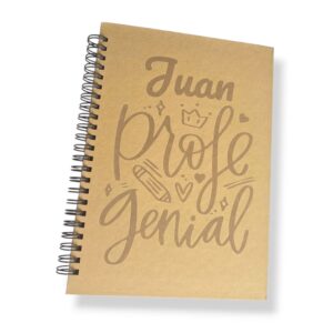 Cuaderno Kraft "Profe Genial"