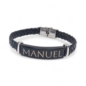 Pulsera de Hombre Trenzada "Black Edition"