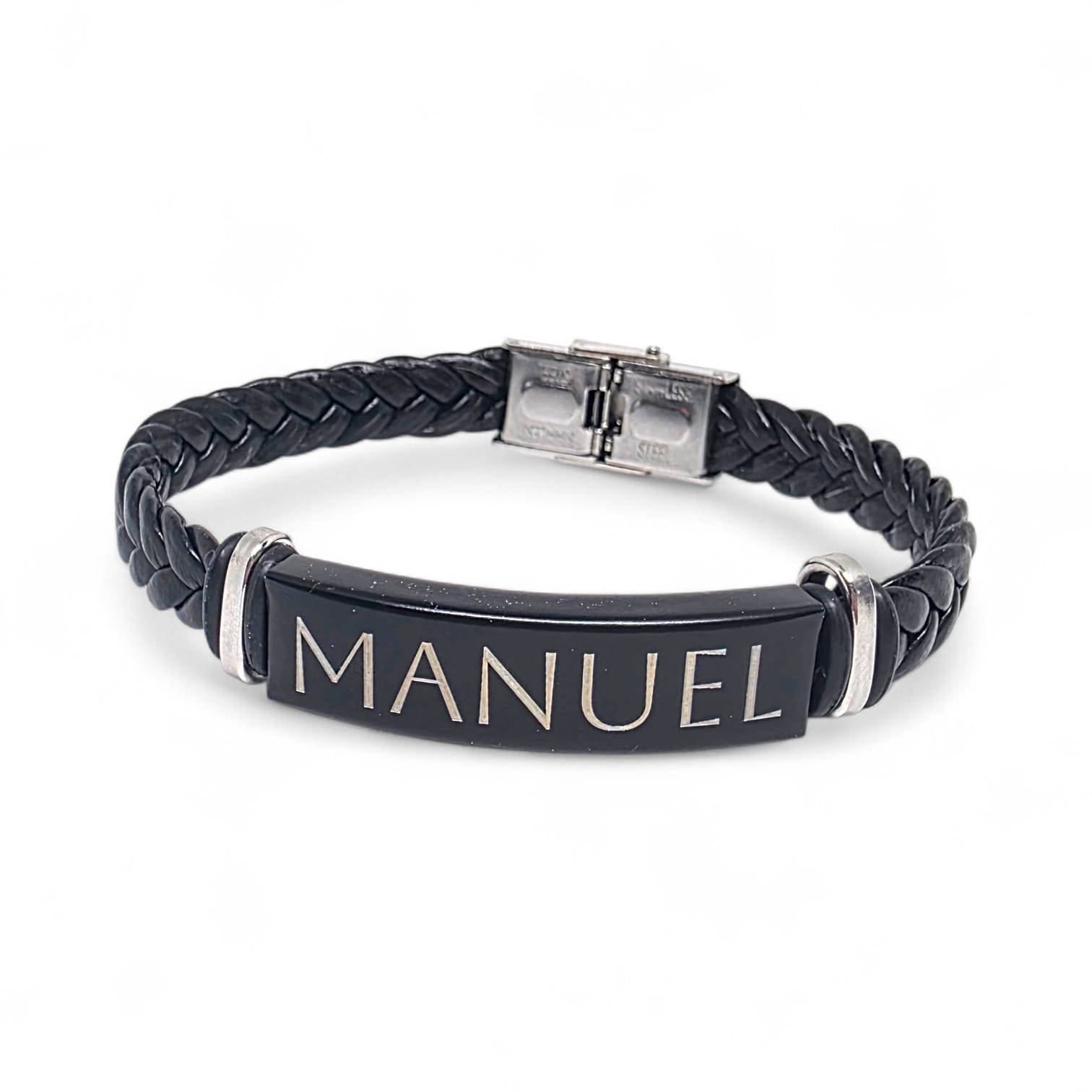 Pulsera de Hombre Trenzada "Black Edition"