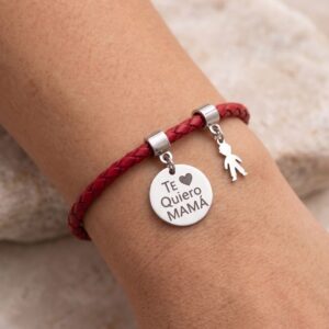 Pulsera Trenzada "Siempre Juntos" Roja