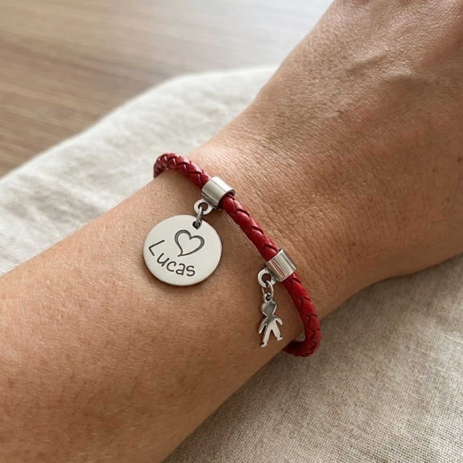 Pulsera Trenzada "Siempre Juntos" Verde - Imagen 2