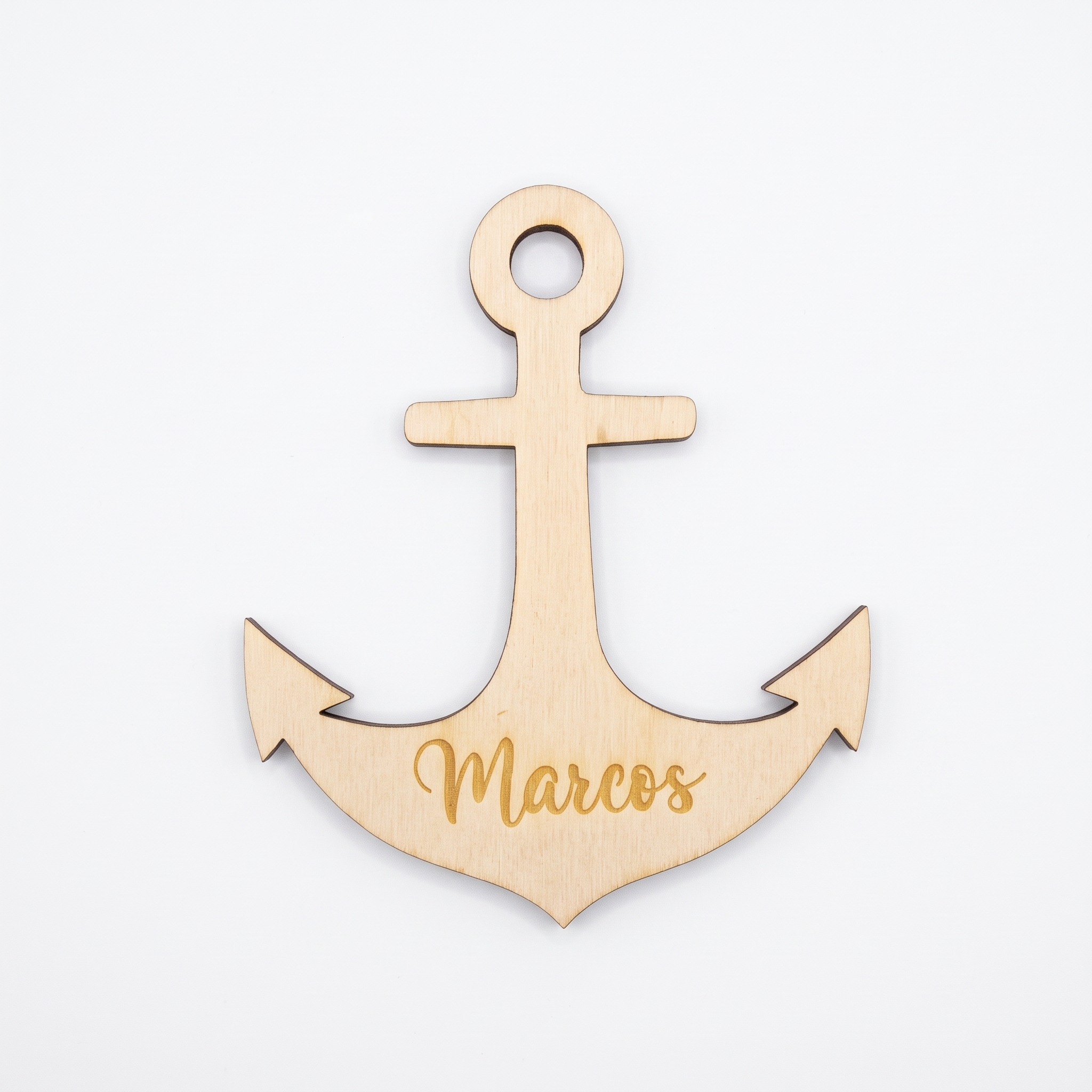 Marcasitios de madera "Ancla Marinera"