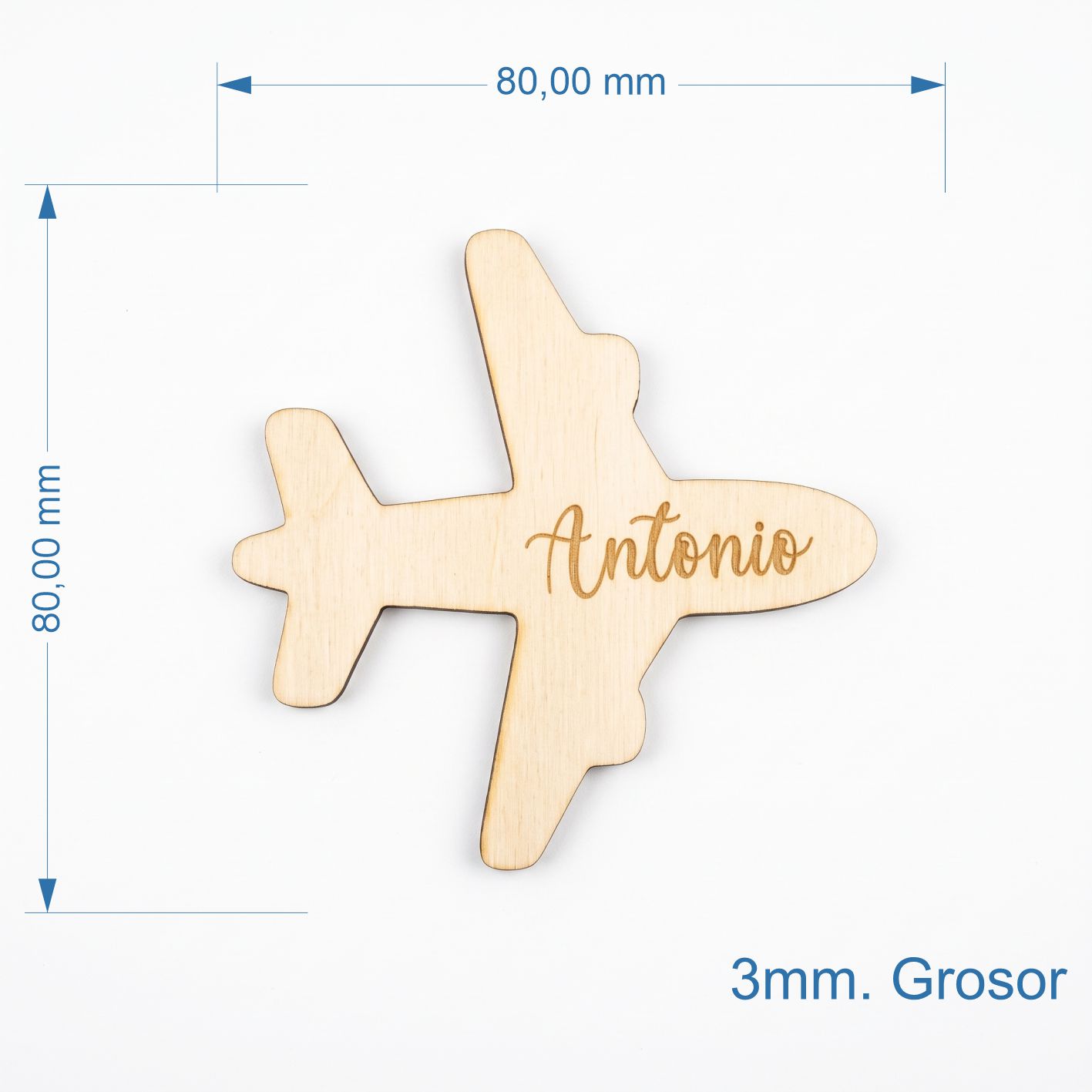 Marcasitios de Madera "Avión Viajero" - Imagen 5