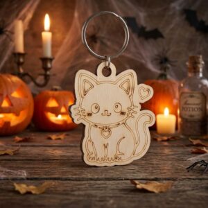 Llavero Halloween Gatito