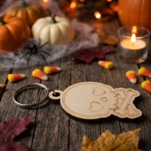 Llavero Halloween Calabera Hueso