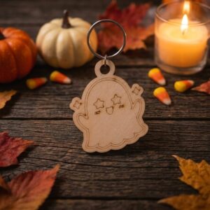 Llavero Halloween Fantasma Feliz