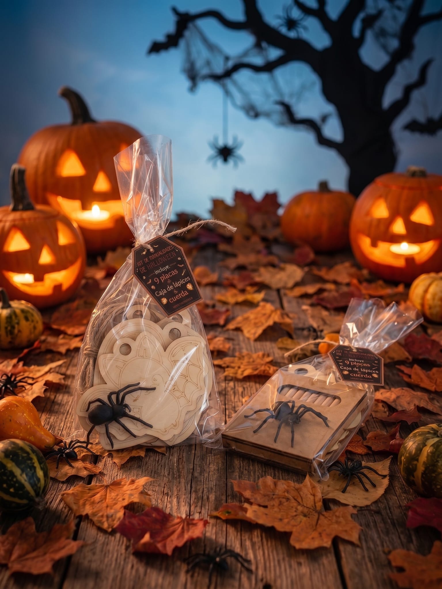 Placas Halloween "Truco o Trato" para Colorear